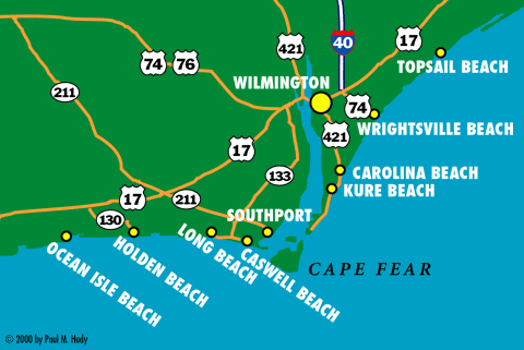 Map - Highways Cape Fear