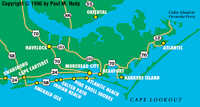 Highway Map - Cape Lookout